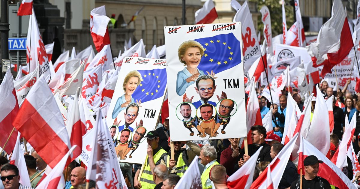 Dziesiątki tysięcy polskich rolników i przeciwników rządu protestują przeciwko polityce rolnej UE – Respublika.lt